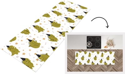 Keukenloper - Loper keuken - Design - Jongens - Draak - Kinderen - 150x50 cm - Keukenloper vinyl