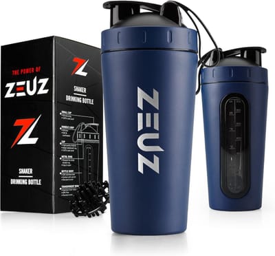 SnelShoppen - Premium RVS Shake Cup 700 ml - BPA Vrij - Perfecte Protein Shaker - Navy Blue - Ideaal voor Fitness, Sport, Thuis en Op Reis