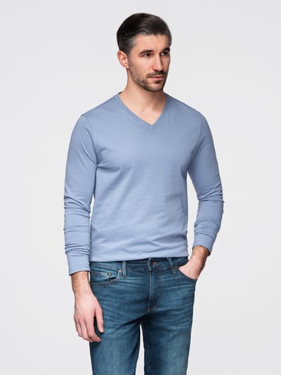 OMBRE Longsleeve - Regular Fit - Katoen - Lange Mouw Lichtdenim S