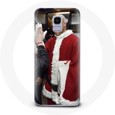 Coque pour Samsung Galaxy A6 2018 Mbappé Foot Joyeux noël