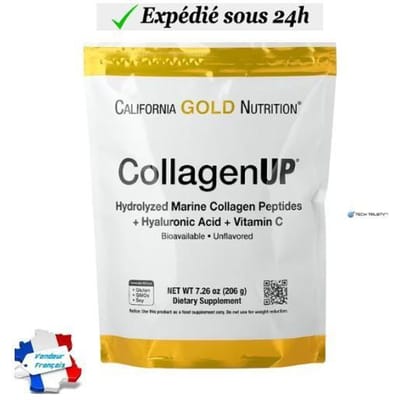 Collagène marin en poudre - California Gold Nutrition - Peptides hydrolysés - Anti-âge - Soutien articulaire