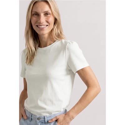 Shirt met gerimpelde mouwen