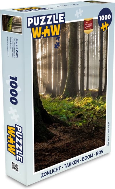Puzzel Zon - Takken - Bomen - Bos - Natuur - Legpuzzel - Puzzel 1000 stukjes volwassenen