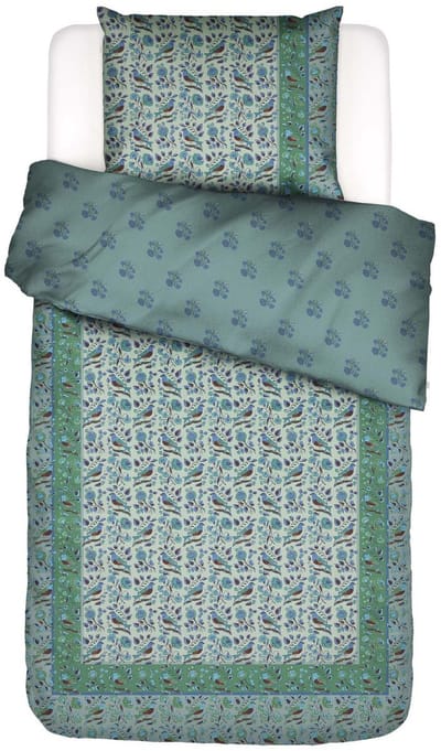 Essenza Valeria Dekbedovertrek Subtle green - Eenpersoons – 140x200/220 cm