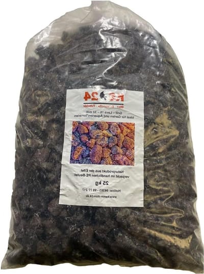 Lavasteen Mulch - Natuursteen Grind - Tuin Opwarmen - Minerale Bodemverbeteraar - 16-32 mm - Donkergrijs