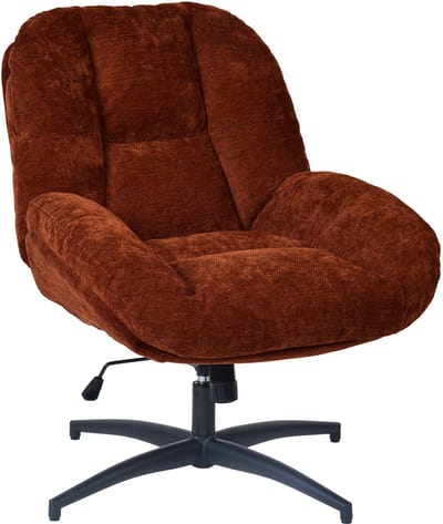 Draaifauteuil – Stof In Hoogte Verstelbaar met Kantelfunctie - Rood