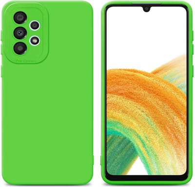 Cadorabo Hoesje geschikt voor Samsung Galaxy A32 4G in FLUID GROEN - Beschermhoes gemaakt van flexibel TPU silicone Cover Fluid Case