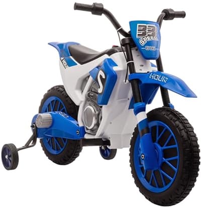Elektrische motorfiets voor kinderen met trainingswielen - 12V kindervoertuig