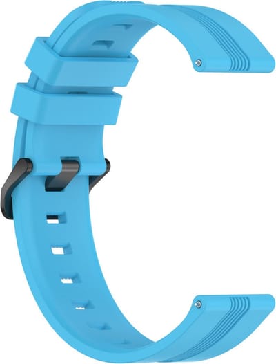 Siliconen bandje - geschikt voor Garmin Venu / Venu 2 Plus / Venu SQ / Venu SQ 2 - lichtblauw