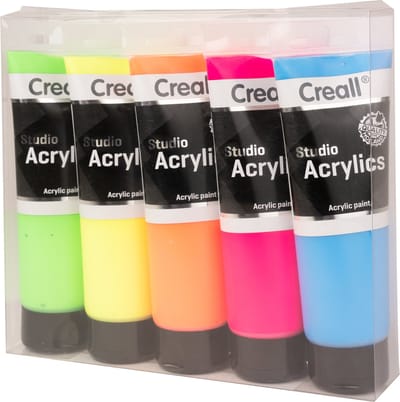 Creall Studio Acrylic paint Fluor 5x120ml