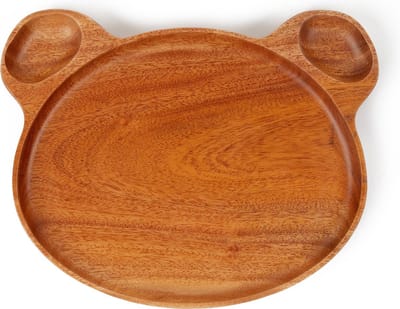 Khaya - houten kinderbord - eco-vriendelijk kinderservies - handgemaakt berenbordje