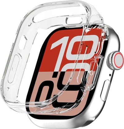 Hoesje - Geschikt voor Apple Watch SE 3 (40 mm) - Extra Sterk - Siliconen Case Cover - Smartwatch Full Bumper Hoes - Transparant