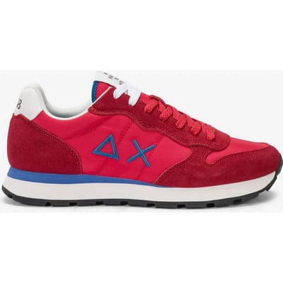 SUN68 Tom Solid - Heren Sneakers Schoenen Rood Z36101-10 , Maat: EU 44