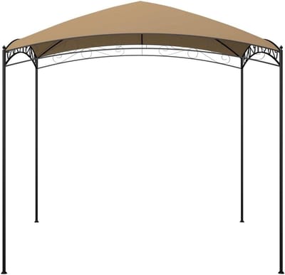 Robuust Paviljoen - Feesttent Tuin - Buitenfeesten Organiseren - Weerbestendig PA-gecoat dak - 3 x 3 meter - Duifgrijs