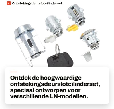 Dailygoods- Ontstekingsdeurslotcilinderset Nauwkeurig - Vervangingsset - 2 Sleutels - Duurzaam - Geschikt voor Hilux - Perfecte pasvorm - Slotcilinder