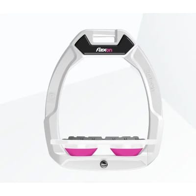 Veiligheidssportbeugels Plat Grip Wit/Wit/Roze Flex-On Safe-On