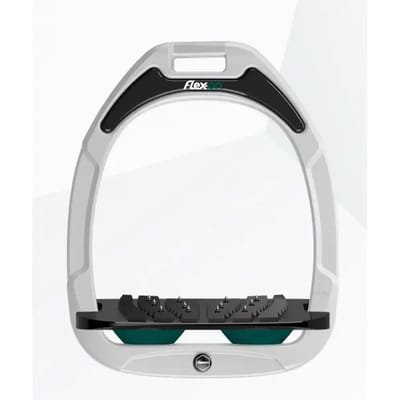 Ultra Grip Verstelbare stijgbeugels Wit/Zwart/Groen Flex-On Green Composite