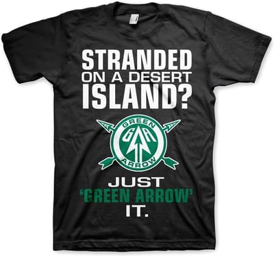 DC Comics Arrow Heren Tshirt -S- Just Green Arrow It Zwart