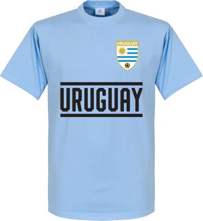 Uruguay Team T-Shirt - Licht Blauw - L