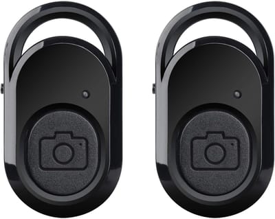 TOVBMUP Bluetooth Selfie Remote - Selfie Shutter - Bluetooth Remote Shutter - Geschikt voor smartphones en tablets - Compatibel met IOS en Android - 2-pack