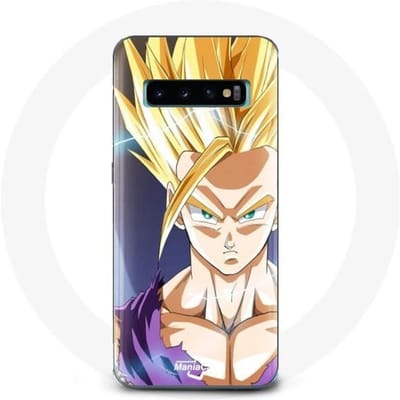 Hoesje voor Samsung Galaxy s10 edge Dragon Ball Manga Goku Angry Face