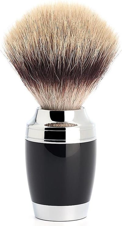 MÜHLE -Scheerkwast -Stylo -Synthetisch haar -Zwart chroom