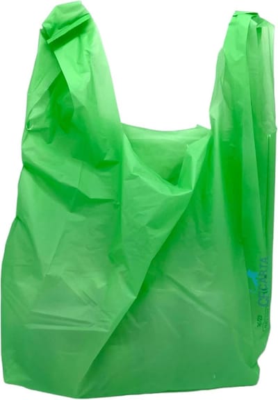 Composteerbare boodschappentassen - Milieuvriendelijke draagtassen - Boodschappen vervoeren - Biologisch afbreekbaar materiaal - 4 kg - Groen
