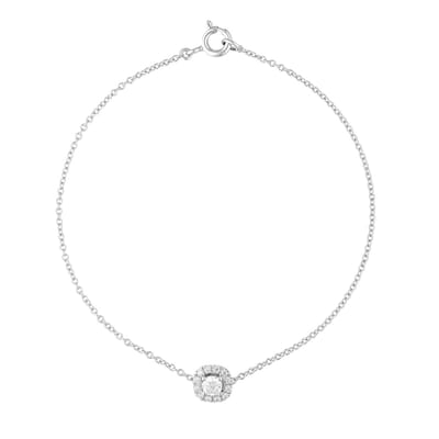 Orphelia AD-1028 - Armband - 18 Karaat Witgoud / Diamant 0.26 ct - 18 cm