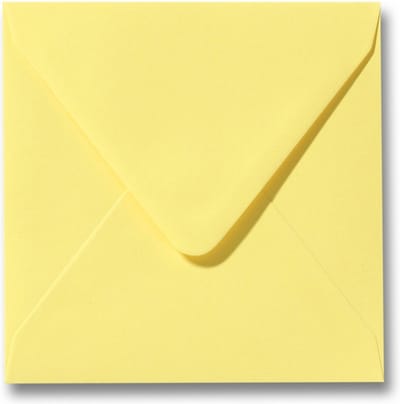 Envelop 12 x 12 Kanariegeel, 100 stuks