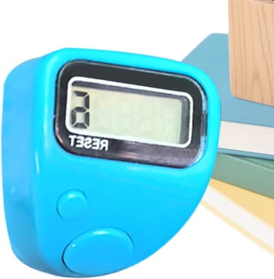Vinger Teller - Digitale Klikker - Goederen Tellen - Stil en Flexibel - 5-cijferig Display - Zeeblauw