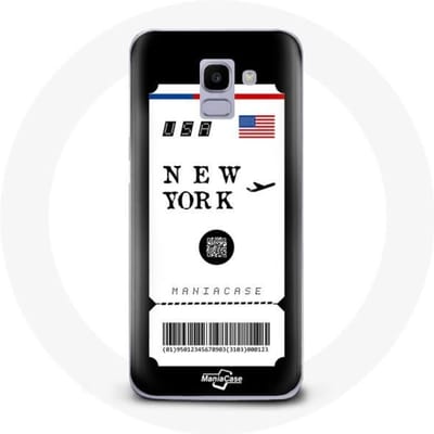 Coque pour Samsung Galaxy A8 2018 Billet d'avion New York