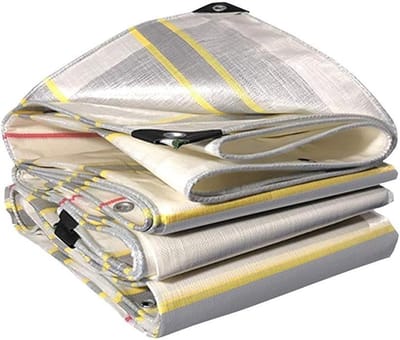 Zwaar Zeildoek - Waterdichte Tarps - Buiten Beschermen - Versterkte Randen - 2x3 Meter - Grijs