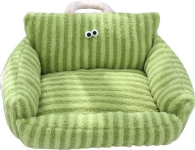 Winterse Huisdierbank 50x40cm - Warme Sofa Kennel met Kussen en Slaapmat voor Kleine Honden en Katten | Huisdierbed | Kattenbed | Hondenmat
