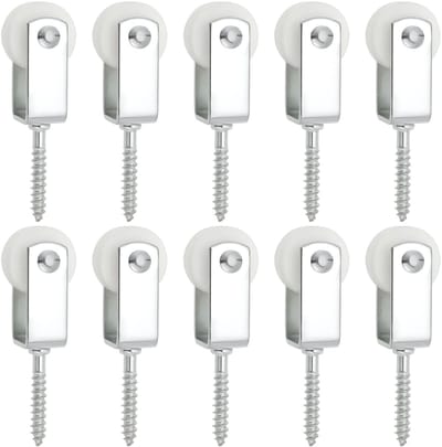 Dailygoods- Katrollen 25mm - Nylon Katrol - Takel - Opknoping - Droogrek - Compact ontwerp 38x6mm - Waslijnkatrollen