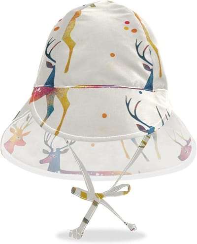 Kinderzonnehoed - Strandhoed baby - Zonbescherming buiten - Verstelbare pasvorm - 48-569 cm - Multicolor