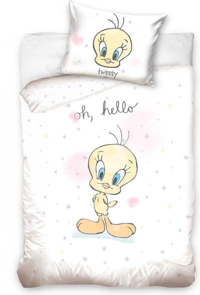 Looney Tunes BABY Dekbedovertrek Oh Hello - 100 x 135 cm - Katoen