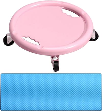 Abdominal Trainer - Buikspierroller - Krachttraining Thuis - 360 Graden Wiel - 318 cm - Roze