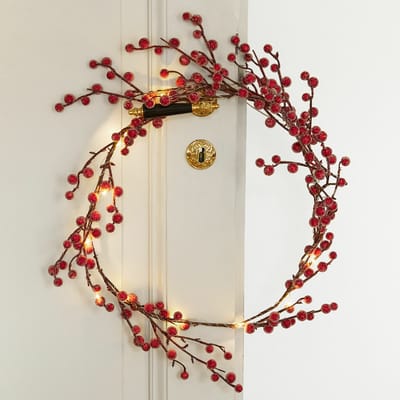LOBERON Ledguirlande Rimont rood/bruin