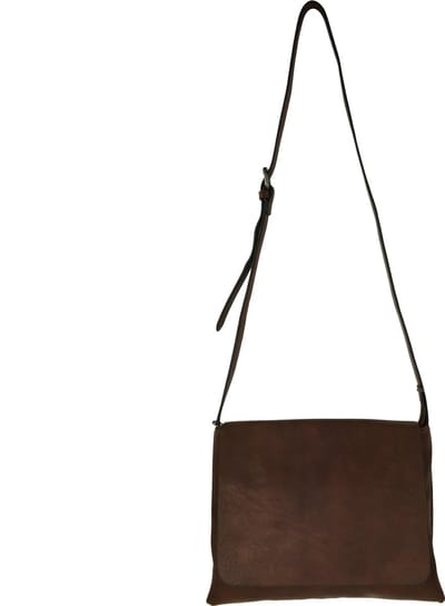 Flora & Co - Paris - crossbody schoudertas - lange instelbare draagriem - flap en ritssluiting - chocolat/bruin