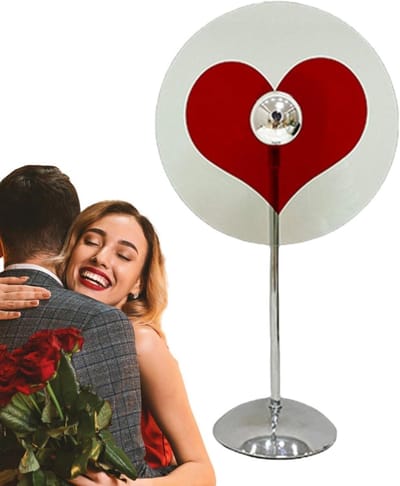 Hartlamp Decoratie - Romantisch Sfeerlicht - Gezellige Kamer - 180 Graden Draaibaar - 40 x 21 cm - Rood