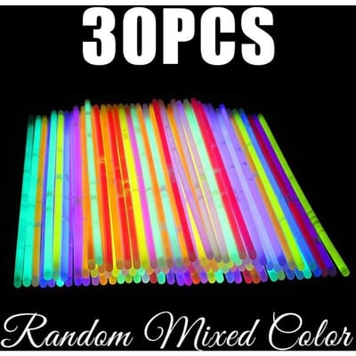 3060120 Pièces Set Décoratif Bâtonnets Lumineux Couleurs Assorties Bâtonnets Fluorescents Bricolage Festival Fête d'Anniversaire Décorations de Scène Zyf