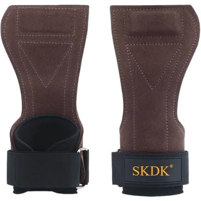 Koeienhuid Sportschoenen Anti-Slip Gewichtheffen Pads Deadlift Training Crossfit Fitness Handpalm Bescherming Training black