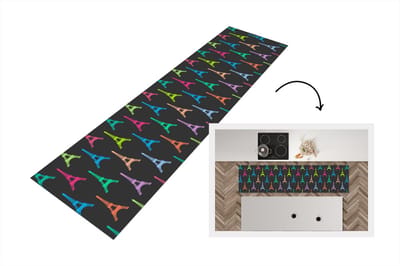 Keukenloper - Loper keuken - Eiffeltoren - Patronen - Parijs - 200x50 cm - Keukenloper vinyl