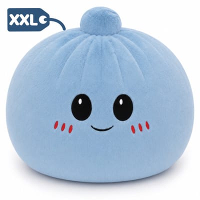 Topknuffels® Dumpling Blauw Kawaii Pluche Knuffel XXL 100 cm - Extra Grote Speelgoed Knuffels voor Kinderen - Tiktok Plush Toy - Kawaii Kussen - Dumplings