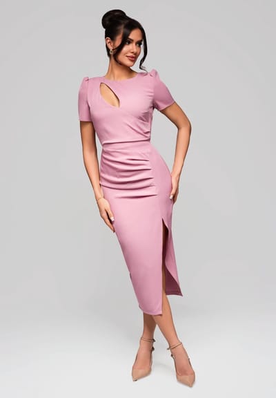LARICA Jurk - Rits - Jurk Roze XS