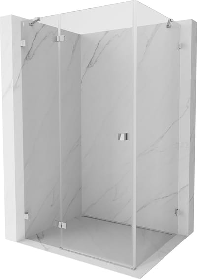 Mexen Lunar draaideur douchecabine links 70 x 80 cm, transparant, chroom - 834-070-080-01-00-L