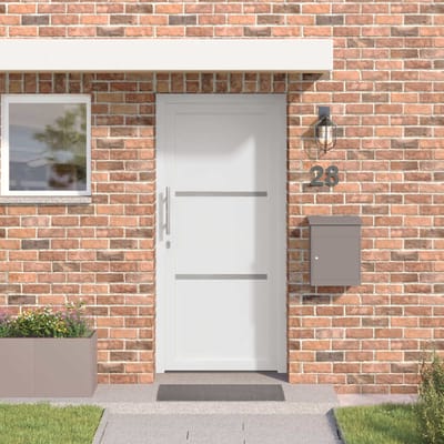 vidaXL - Voordeur - 88 - x - 200 - cm - PVC - Wit