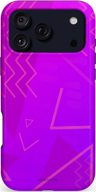 Casetastic hoesje geschikt voor Apple iPhone 17 Pro Max - MagSafe - Dubbellaagse bescherming - Discowave - Fashion Case - Paars Fuchsia