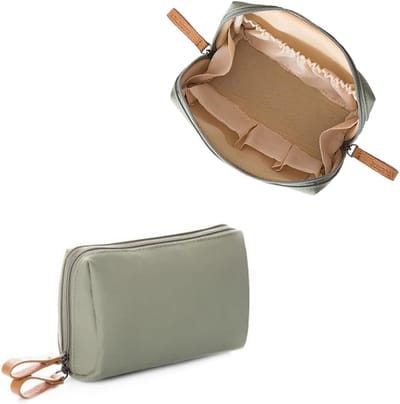 Draagbare Mini Waterdichte Make-up Tas met Grote Opening, Multifunctionele Opbergzak voor Cosmetica en Reisbenodigdheden, Ideaal voor Thuis en Op Reis