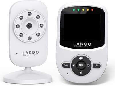 LAKOO MiniGuard Vision B - Babyfoon met monitor - Babyfoon - Compacte Babyfoon met Monitor & Camera